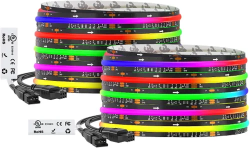 Miniatura 21 de BTF-LIGHTING FCOB WS2811 IC RGB COB - Tira de luces LED COB de 16.4 pies DC12V 630LED/m Flexible de Alta Densidad Uniforme Luz de Color Perseguidor