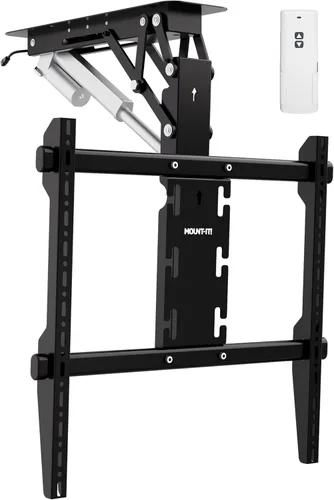 Mount-It! Soporte motorizado para TV de techo – Soporte de TV eléctrico silencioso abatible para pantallas de 50 a 90 pulgadas, diseño desplegable