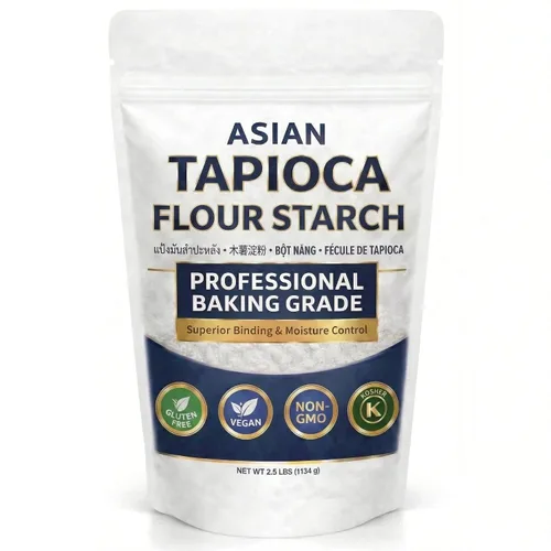 Harina de tapioca para hornear – Polvo de almidón de tapioca bolsa de polietileno resellable de 2.5 libras – Sin OMG, sin gluten, vegano, kosher, a