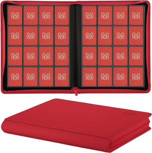 Miniatura 30 de Carpeta de Tarjetas Premium de 16 Bolsillos, Carpeta de Tarjetas de Intercambio Sostiene hasta 1000+ Tarjetas Álbum de Colección de Tarjetas 44 negro