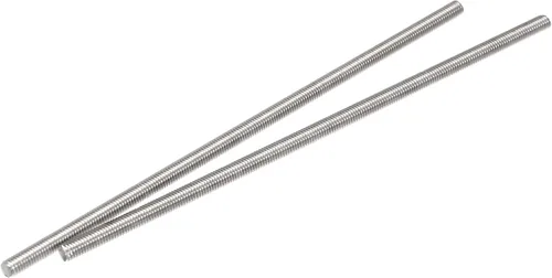 uxcell 2pcs M5 x 5.906 in varilla totalmente roscada acero inoxidable rosca mano derecha hilos