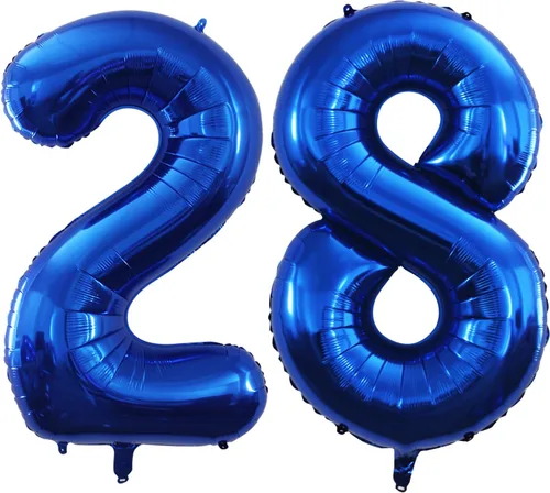 Miniatura 21 de Goer, conjunto de globos de papel aluminio para decoraciones de cumpleaños, globos de las letras de feliz cumpleaños y de números Oro