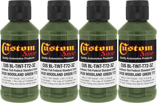 Miniatura 6 de Revestimiento personalizado de 300 ml (color negro metálico) de Urethane Tint concentrado para tintar camión cama revestimiento – Proporcionado