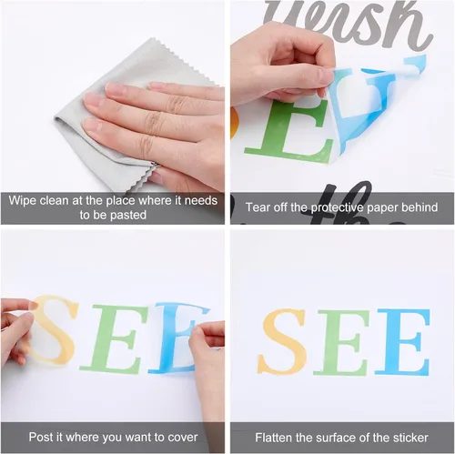 Miniatura 6 de SUPERDANT Calcomanías de pared con texto bíblico, diseño de mariposas, libro de mariposas, calcomanías de pared con texto en inglés "You are