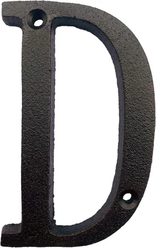 Miniatura 33 de BetLight Número de casa de hierro fundido de 5.5 pulgadas de alto, números de dirección de casa sólidos, elegante acabado marrón negro, fácil