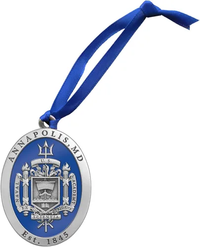 Miniatura 71 de Adorno de Alabama sin fecha Adorno de árbol de Navidad esculpido a mano Incrustación de metal de peltre Alma Mater intrincadamente elaborada