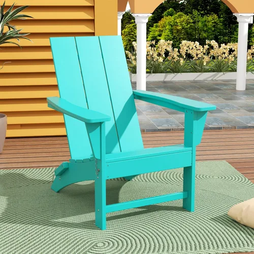 Miniatura 32 de WestinTrends Ashore - Silla plegable Adirondack moderna para exteriores (juego de 2), color marrón oscuro