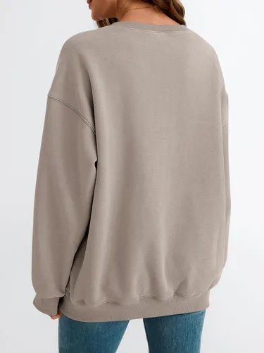 Miniatura 84 de EFAN Sudaderas de gran tamaño con cuello redondo Y2K para mujer, sudaderas con capucha para otoño, moda 2025, ropa para adolescentes y niñas, lindo