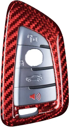 Miniatura 9 de Funda de llavero de fibra de carbono genuina para BMW Serie 2, 3, 5, 6, 7, GT5, M4, M5, X1, X2, X3, X5, X5M, X6, X6M, X7, llavero inteligente