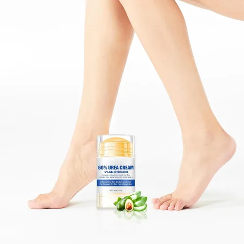 Miniatura 6 de Crema hidratante y antigrietas para pies, 60% urea, hidratante y alivia las grietas y la sequedad, crema para pies para manos y talones, reparación