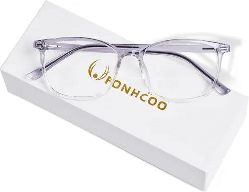 Miniatura 9 de FONHCOO Gafas de bloqueo de luz azul para mujeres y hombres, TR90, marco de moda, gafas de luz azul para computadora Gris