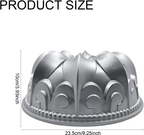 Miniatura 3 de Molde de aluminio para tartas, molde antiadherente para tartas Charlotte, fácil de limpiar, molde para hornear pasteles para cumpleaños, Navidad