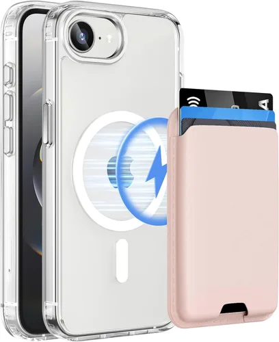 Miniatura 28 de Funda magnética para iPhone 12 Pro Max, cartera magnética desmontable con soporte para tarjetas, [compatible con MagSafe] grado militar, a prueba