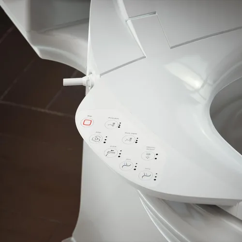 Miniatura 5 de Kohler PureWash E750 Asiento de Inodoro Bidé Alargado con Calefacción, Blanco con Control Remoto de Pantalla Táctil, Tapa de Cierre Silencioso
