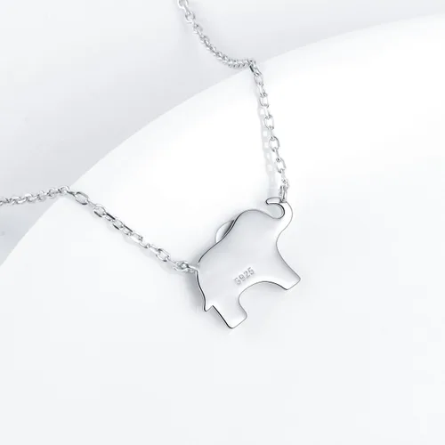 Miniatura 6 de ATHENAA Colgante con pulsera de plata de ley S925y dijes de elefante para mujer.