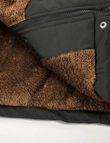 Miniatura 6 de Maacie Abrigo de maternidad 3 en 1 con forro polar grueso para mujer, abrigo cálido con capucha