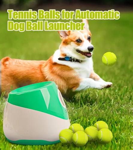 Miniatura 6 de Paquete de 15 pelotas de tenis pequeñas para perros, pelotas de mascotas fáciles de atrapar para ejercicio y buscar, pelota de tenis para perros