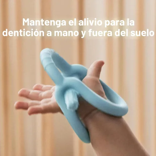 Miniatura 2 de Frida Baby Get-A-Grip BabyTeether para aliviar la dentición Juguetes de dentición de silicona 100% de grado alimenticio para bebés de 0 a 6, 12