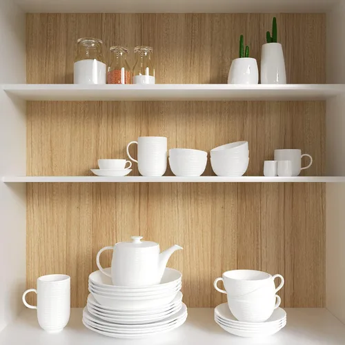 Miniatura 8 de CRE8TIVE Papel de contacto de madera marrón grueso, papel tapiz de madera para despegar y pegar, papel tapiz de madera texturizado extraíble