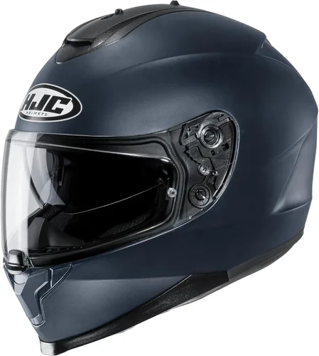 Miniatura 5 de HJC C70 - Casco integral de motocicleta con protector facial HJ-20M Pin-lock, aprobado por DOT (negro semi mate, XS)