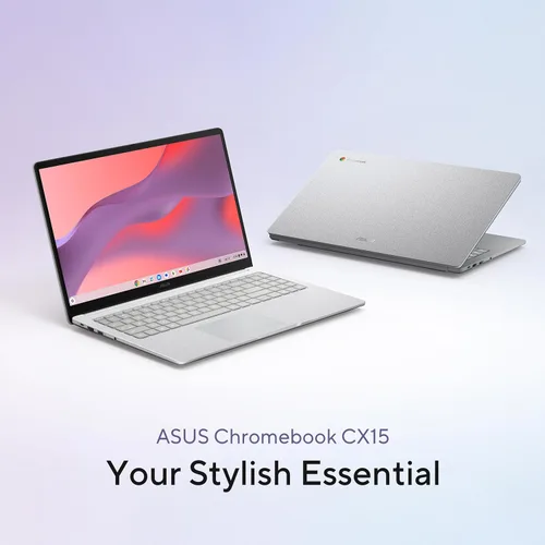 Miniatura 2 de ASUS Laptop Chromebook CX15, pantalla antirreflejos FHD de 15.6 pulgadas, procesador Intel Celeron N4500, almacenamiento de 128 GB, 8 GB de RAM