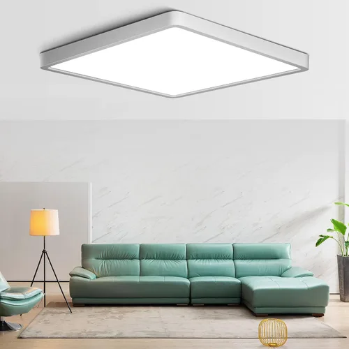 Miniatura 19 de Lámpara de techo LED de 12 pulgadas 24W cuadrada con montaje empotrado, lámpara de techo LED blanca de luz diurna de 5000K, luces de techo modernas