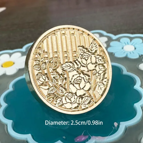 Miniatura 4 de 3 piezas de sello de cera de rosa de repuesto de cabeza retro antigua de cera de sellado de álbumes de recortes cabeza para invitaciones de fiesta