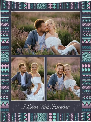Miniatura 11 de Manta personalizada con foto, manta personalizada con imagen para regalos de pareja, mantas de franela personalizadas para adultos, niños