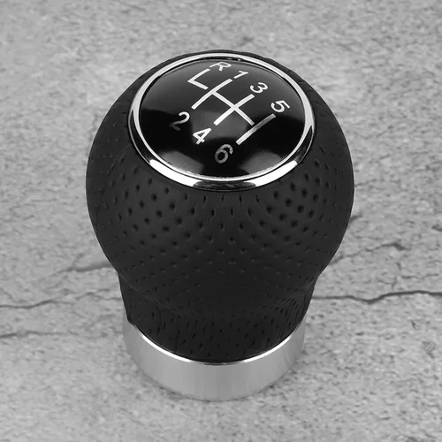 Pissente Kit de pomos de palanca de cambios, 5/6 velocidades, color negro, ABS, universal, perilla de palanca de cambios para coche, palanca de