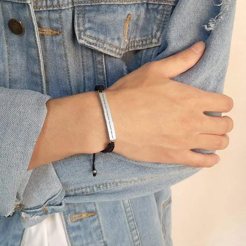 Miniatura 81 de Pulsera de urna personalizada para cenizas, recuerdos de joyería de cremación para mujeres y hombres, pulsera ajustable de cuerda tejida hecha a