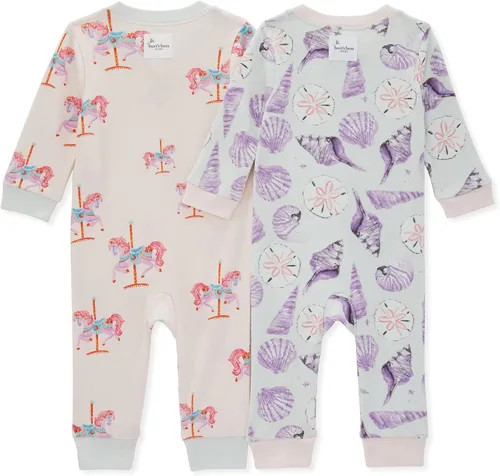 Miniatura 2 de Burt's Bees Baby - Pijama de una pieza de 100% algodón orgánico con cremallera frontal, mameluco de bebé para dormir