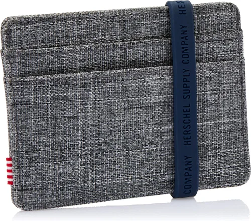 Miniatura 2 de Herschel - Cartera Charlie RFID para hombre, Charlie Rfid, talla única , Raven Crosshatch