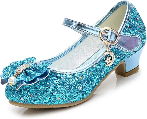 Miniatura 27 de Cadidi Dinos Zapatos de vestir para niñas con tacón de fiesta de boda Mary Jane Princess Flower Shoes (bebé/niño pequeño/niño grande)