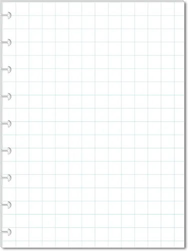 Miniatura 9 de Páginas de notas en cuadrícula se adaptan a 9 discos de planificadores clásicos Happy Planner, recambios de notas, insertos preperforados para Happy
