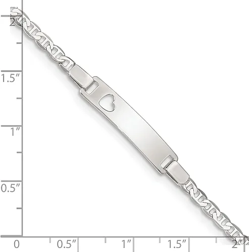 Miniatura 4 de ICE CARATS Pulsera de plata de ley 925 con corazón para bebé, joyería fina para mujer, regalos para ella, Plata de ley