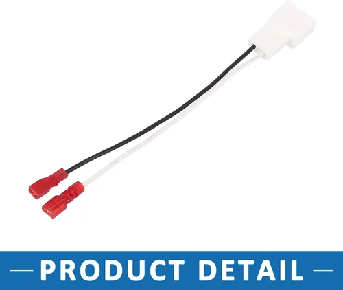 Miniatura 5 de Adaptador de cable de altavoz de coche 72-8104 arnés de conector para Toyota Corolla 1993-2015 plástico blanco (juego de 4)