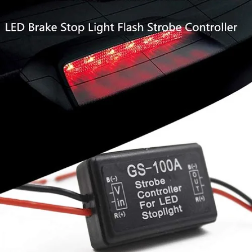 Miniatura 5 de Módulo de intermitente controlador estroboscópico de flash de 12 V-24 V para 3ª lámpara de freno LED lámpara de freno trasera (paquete de 1)