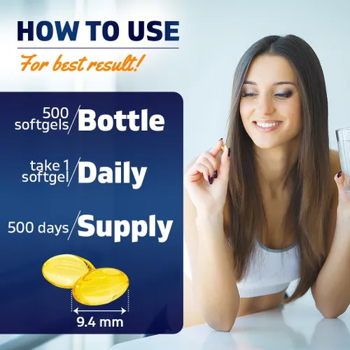 Miniatura 3 de Vitamatic Vitamina D3 10000 UI (250 mcg) - 500 cápsulas blandas (a base de aceite de oliva), sin OMG, sin gluten en mini cápsulas blandas prensadas