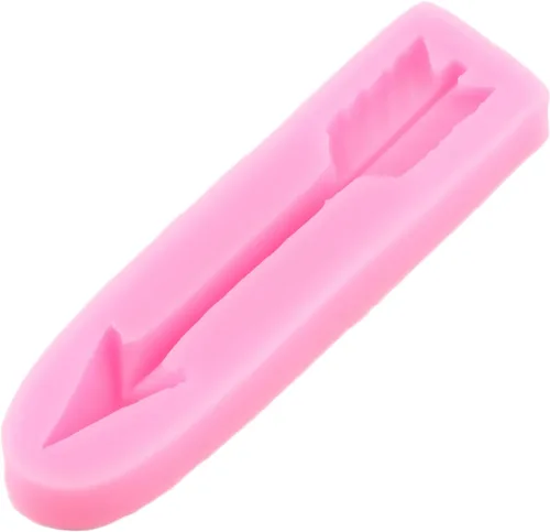 Miniatura 7 de ZiXiang Moldes de silicona de cabeza de toro, molde de herradura para pezuñas de herradura, moldes de flecha de chocolate para rosa, flecha, Estilo b