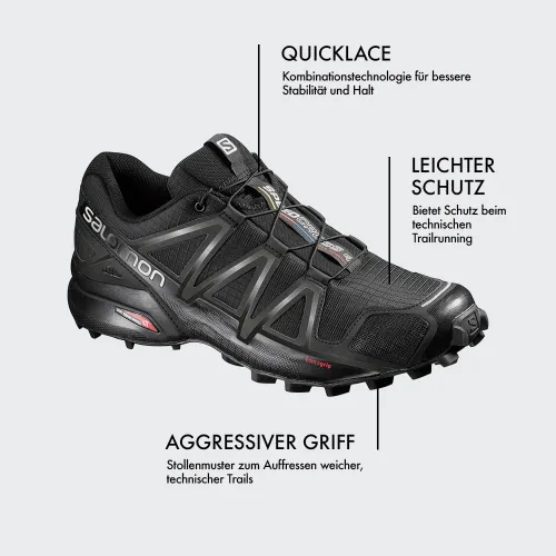 Miniatura 7 de Salomon Speedcross 4 Trail Zapatillas de running para hombre, negroEvergladeSulphur Spring,US