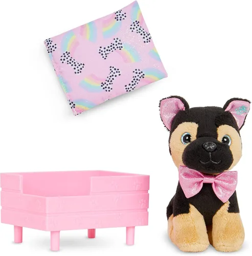 Miniatura 12 de Glitter Girls Accesorios para muñecas de 14 pulgadas - Juego de cachorros navideños - Juego de accesorios de 18 piezas y felpa de 6 pulgadas - Cama