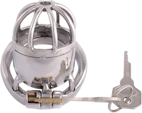 Miniatura 3 de TERNENCE Dispositivo de castidad de acero inoxidable de grado médico, jaula de polla cómoda jaula para pene SM Juguetes sexuales D145