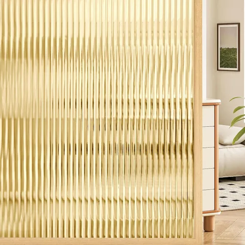 Miniatura 13 de Coavas Película de privacidad para ventana de vidrieras 3D arco iris, control de calor, bloqueo UV, no adhesivo, película de vinilo extraíble, tinte