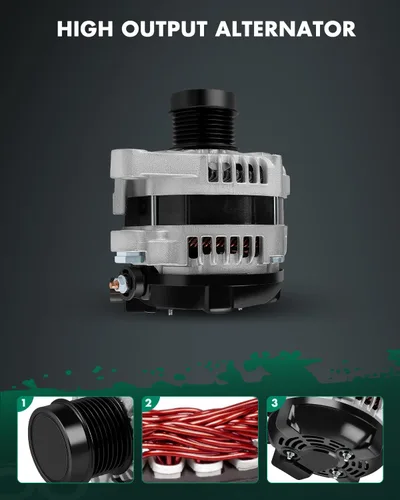 Miniatura 5 de SCITOO Alternador apto para Toyota para RAV4 09-12, para Highlander 08-16, para Sienna 07-16, para Venza y para Lexus RX350, ES350, 3.5L GAS- 12V