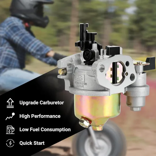 Miniatura 2 de FVRITO Kit de Adaptador de Filtro de Aire de Carburador Mejorado para Tubo de Escape Etapa 2 para Clon Non Hemi Predator 212cc 196cc 6.5Hp GX160