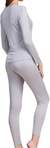Miniatura 2 de Grenasasilk Ropa interior larga de seda para mujer, ropa interior térmica de seda de morera, ropa interior térmica para clima frío