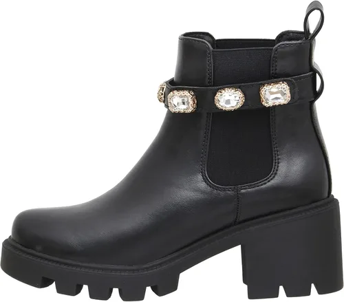 Miniatura 2 de CUSHIONAIRE Julie Chelsea - Botas para mujer con correa y espuma viscoelástica Negro