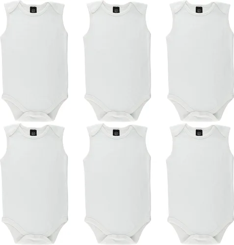 Camiseta Little Pipers de algodón, color blanco, paquete de 3 unidades