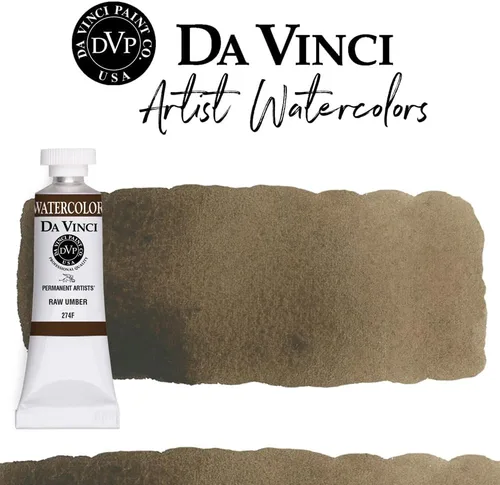 Miniatura 223 de DA VINCI PAINTS Pintura Acuarela Profesional para Artistas, Alizarin Crimson (Quinacridone), 37ml Índigo