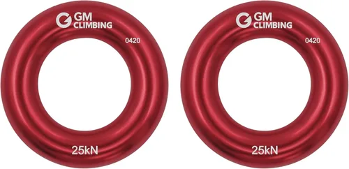 Miniatura 11 de GM CLIMBING Rappel Ring 25kN para escalada en roca Arborist Rescue Slackline Hammock